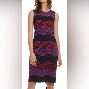 New Trina Turk Tyra lace sheath dress